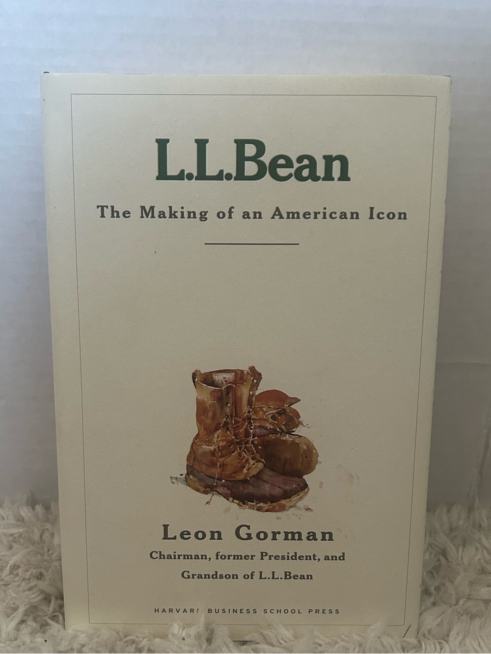 L.L. Bean Hardcover Book - Cream and Green Cover